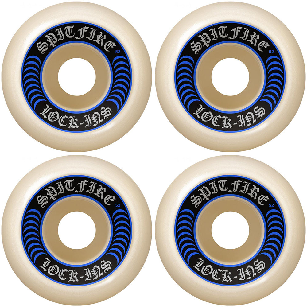 Spitfire Formula Four Lock Ins 99DU Skateboard Wheels 52mm
