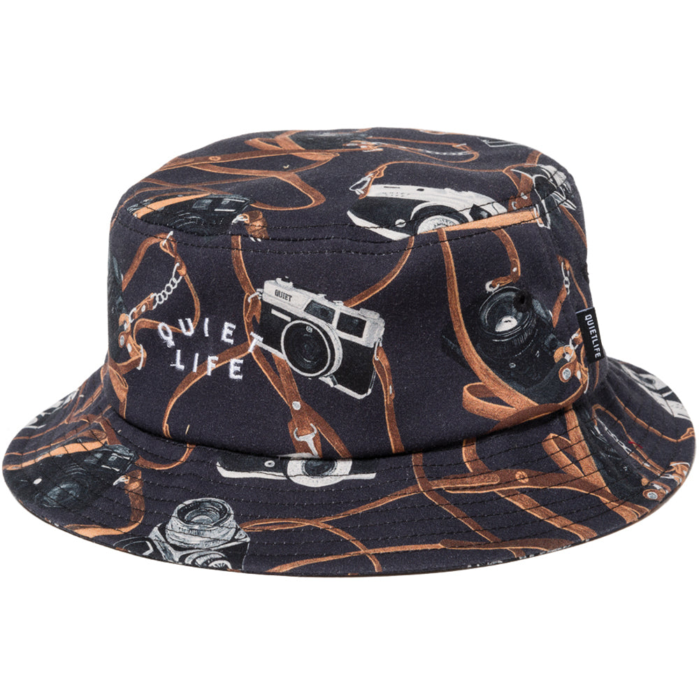 The Quiet Life Camera Strap Bucket Hat black