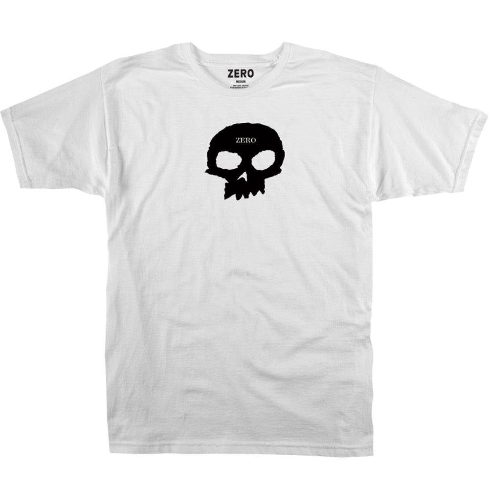 Zero Single Skull T Shirt White