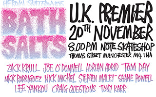 Heroin Bath Salts UK premiere