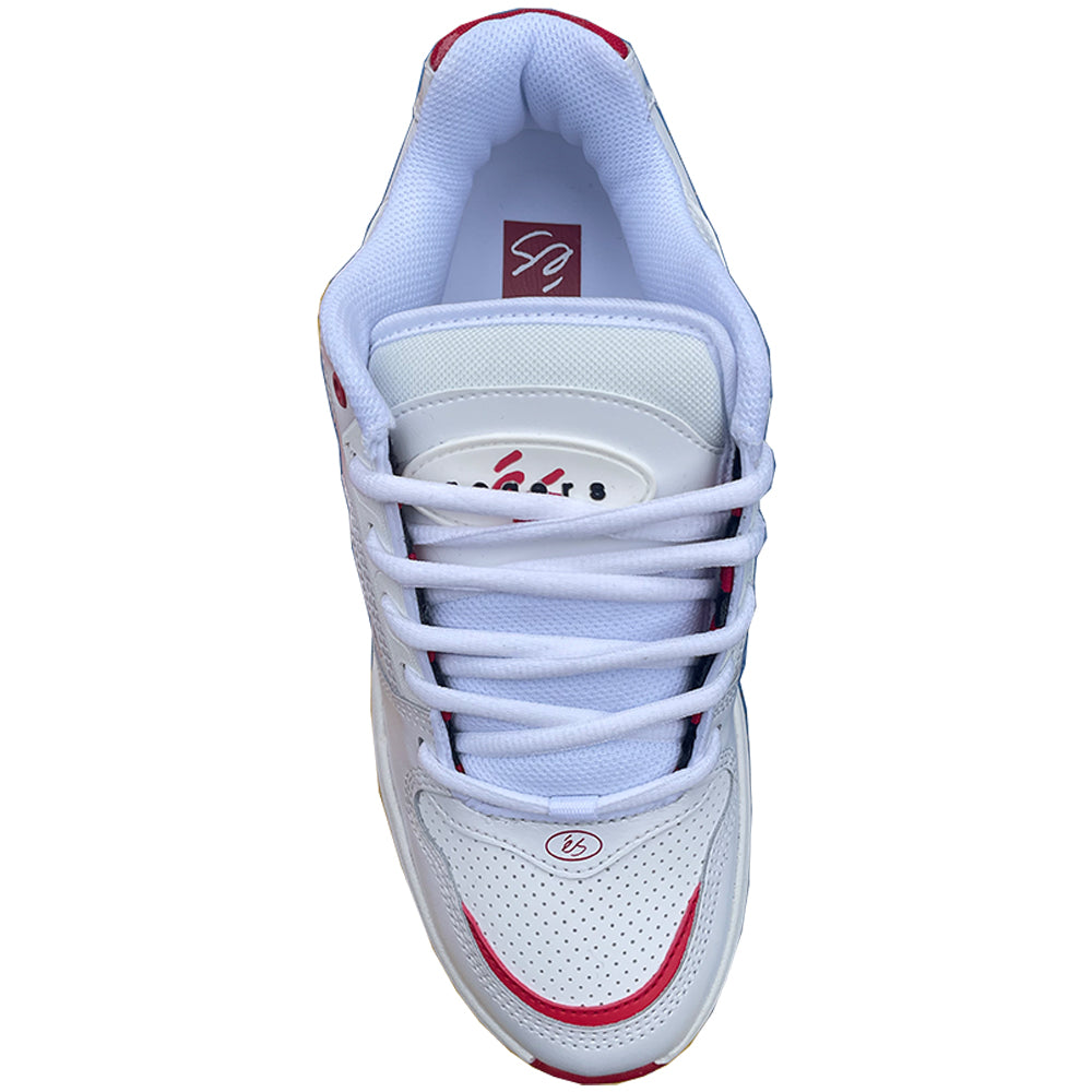 éS TJ Rogers Shoes White/Red