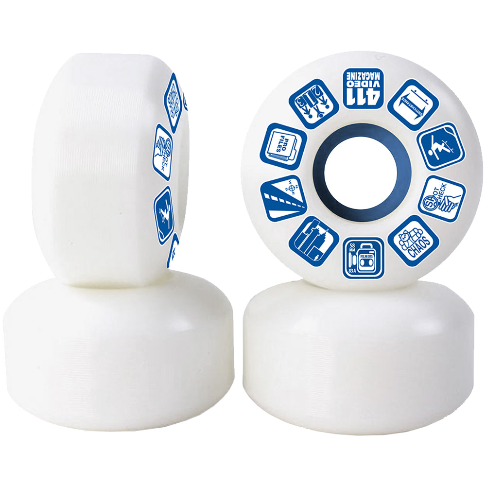 411VM Icons 80a Skateboard Filmer Wheels 58mm