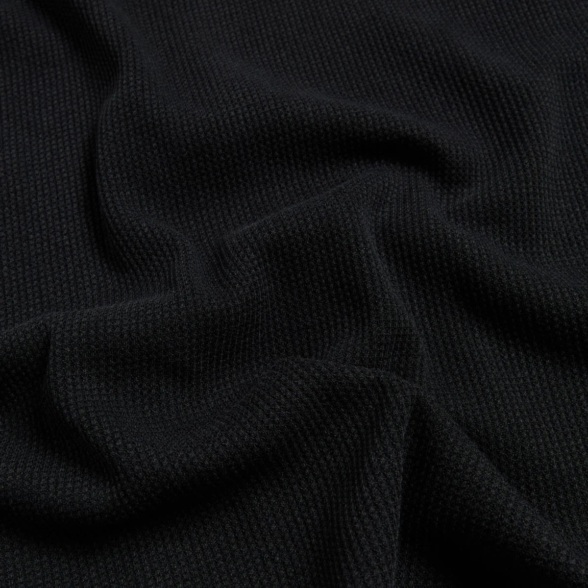 April Embroidered Thermal Longsleeve Tee Black