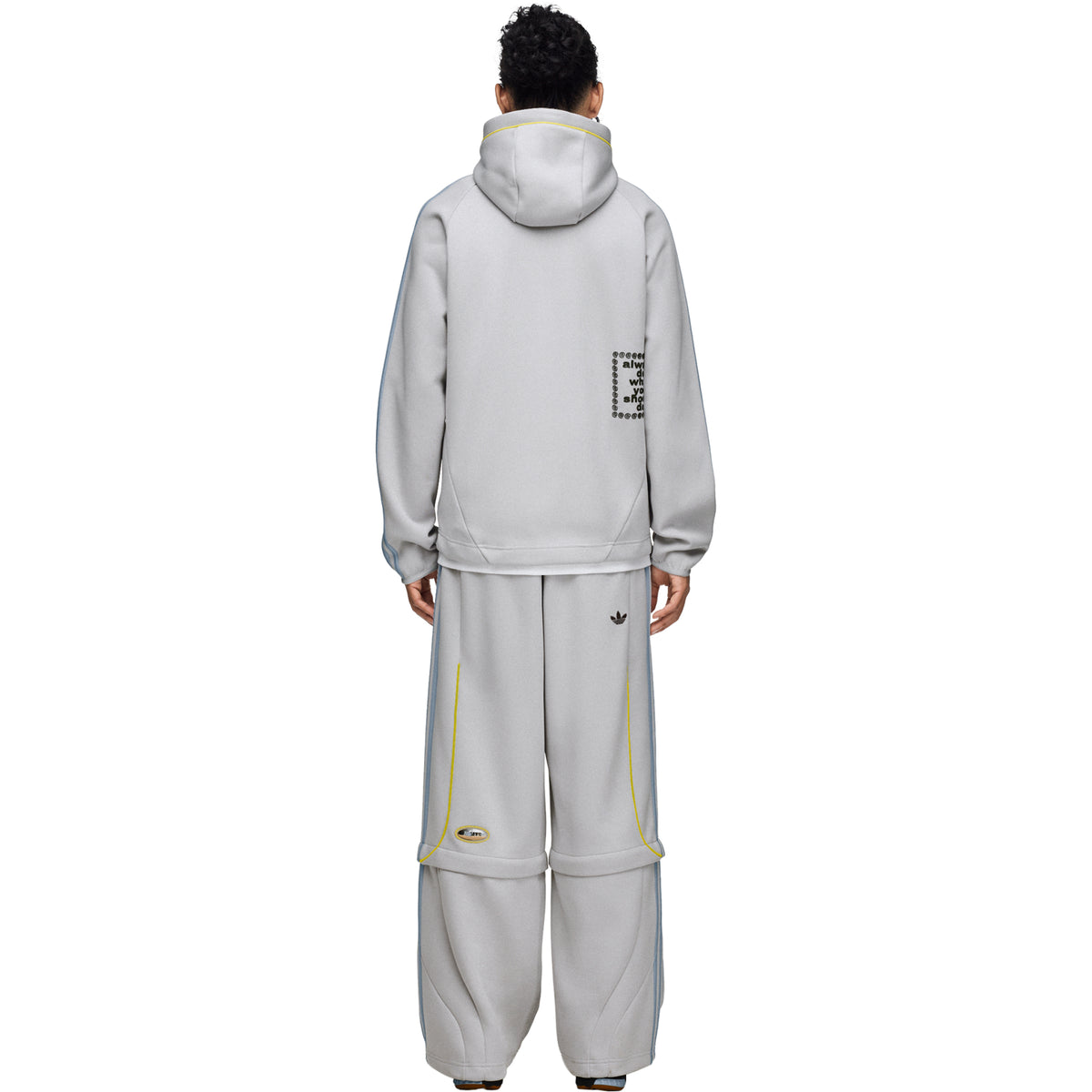 adidas X Always Do What You Should Do Spacer Teamgeist Open Hem Tracksuit Bottoms Grey/Light Solid Grey