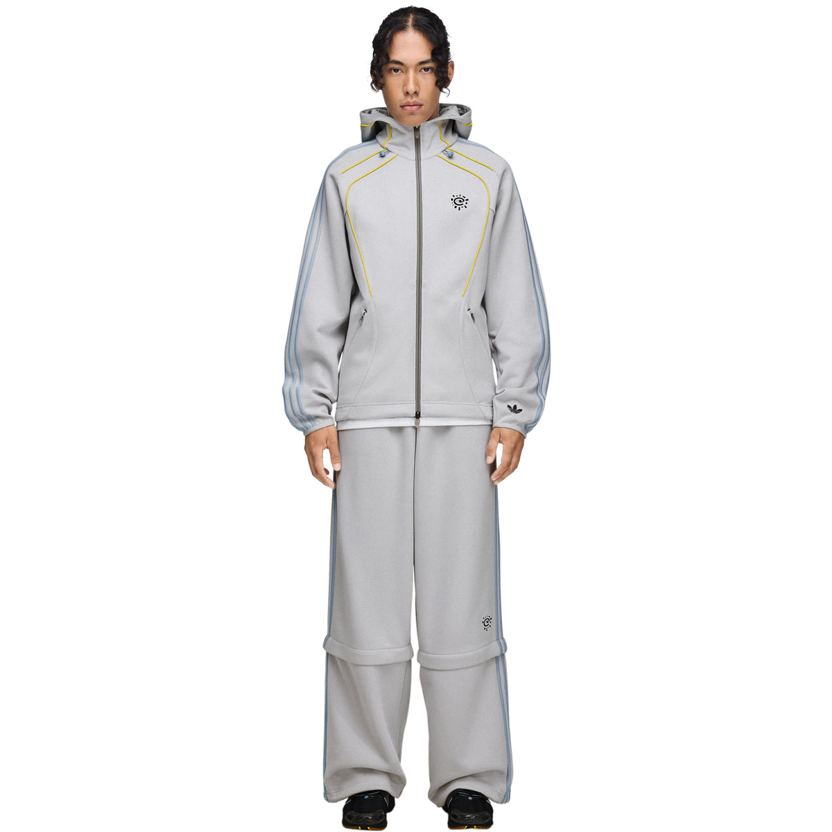 adidas X Always Do What You Should Do Spacer Teamgeist Open Hem Tracksuit Bottoms Grey/Light Solid Grey