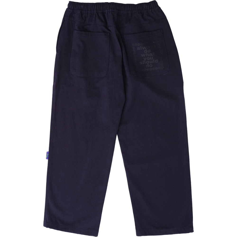 Always Do What You Should Do Relaxed Skate Pants Navy