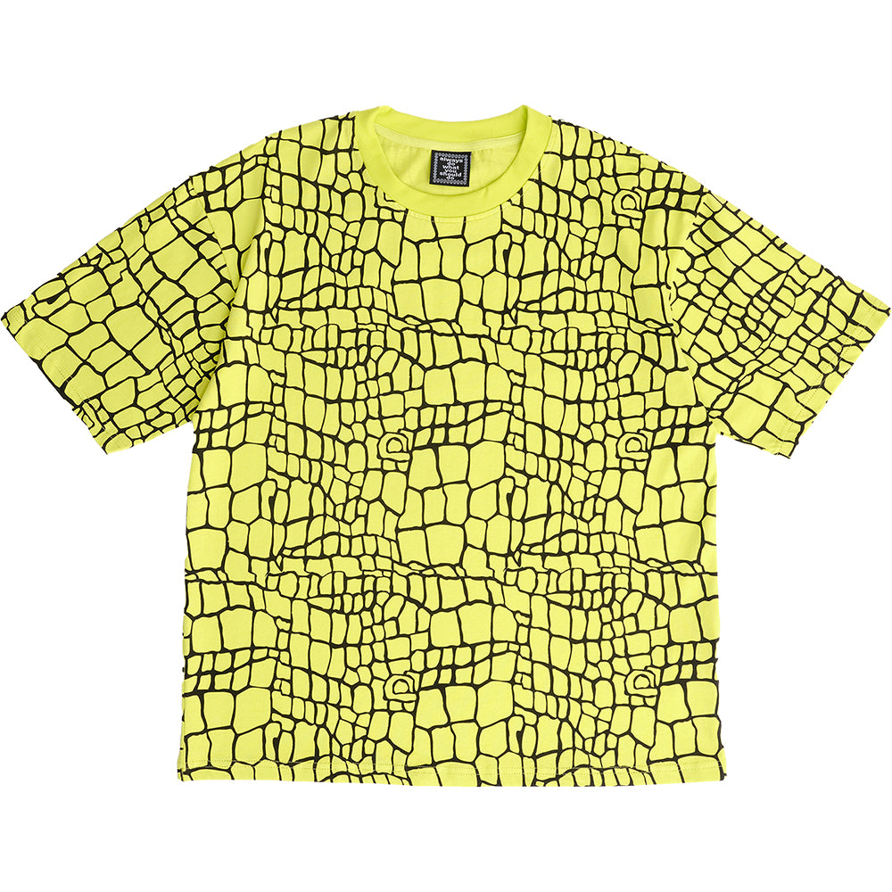 Always Do What You Should Do Croc Print T Shirt Volt