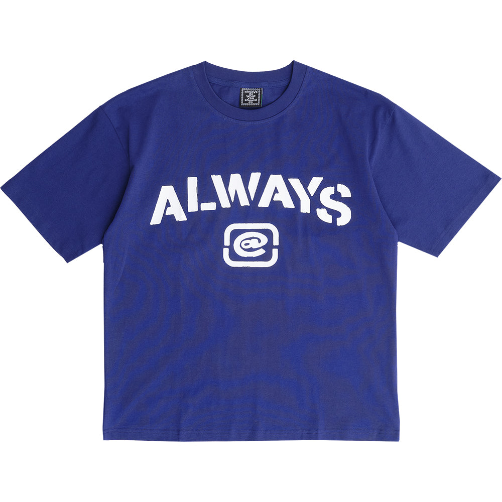 Always Do What You Should Do Stencil T Shirt Navy