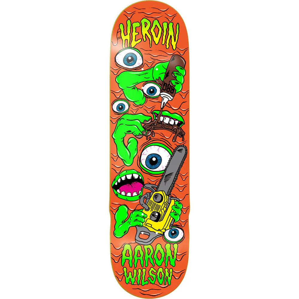 Heroin Aaron Wilson Mutate Or Die Skateboard Deck 8.5"
