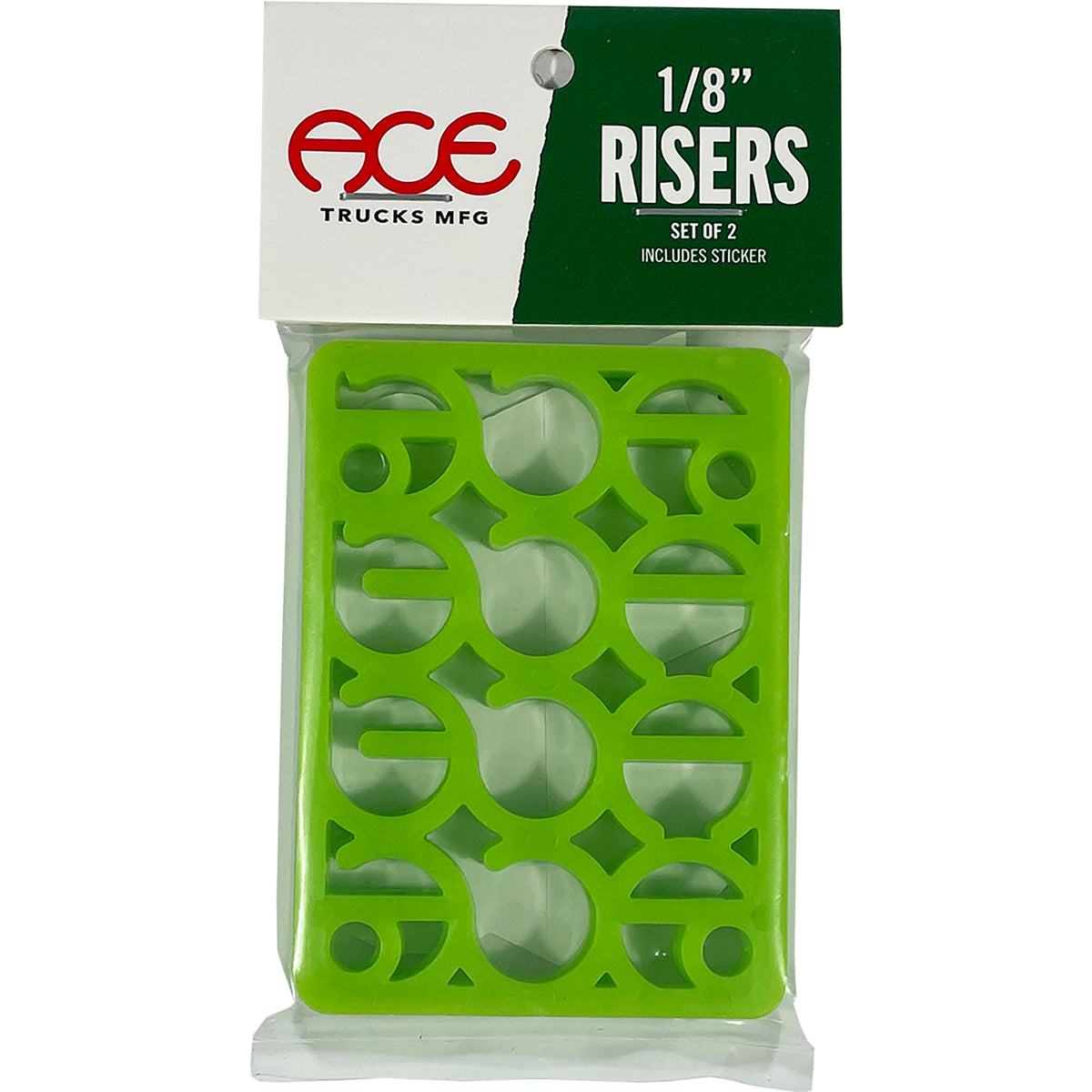 Ace Shims Riser Pads ⅛" Green