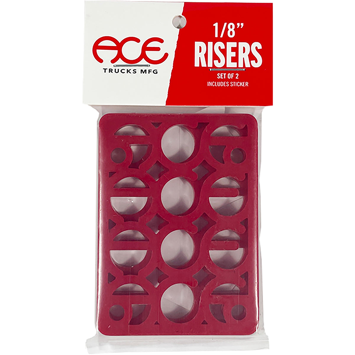 Ace Shims Riser Pads ⅛" Red