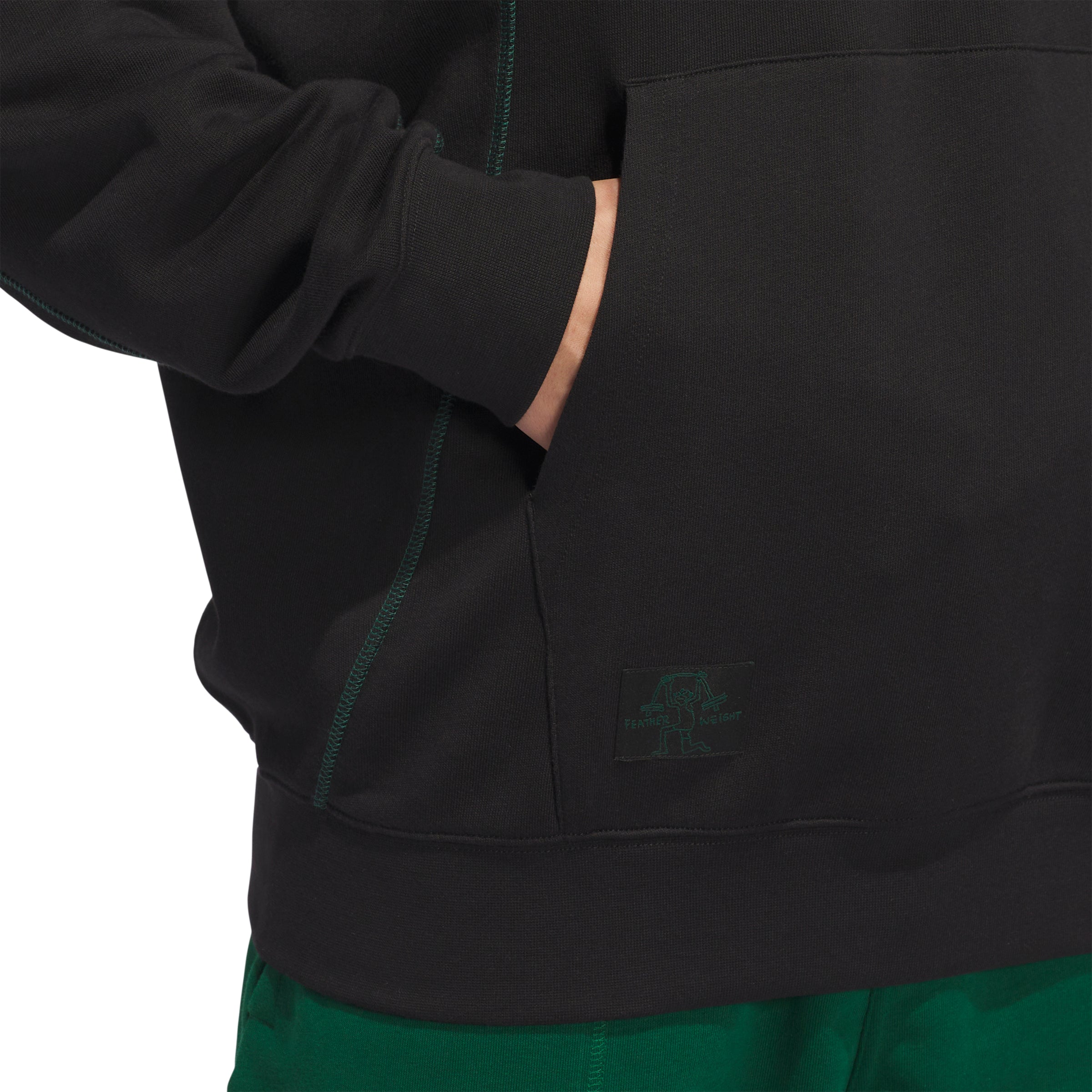 Adidas Shmoo Featherweight Hoodie Black/Dark Green