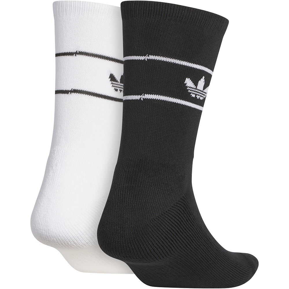 Adidas Skate Socks 2 Pack Black/White