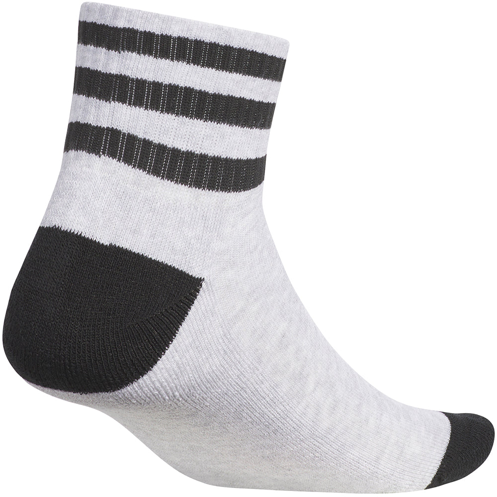 Adidas Tyshawn Socks 3 Pairs White/Light Grey Heather/Black
