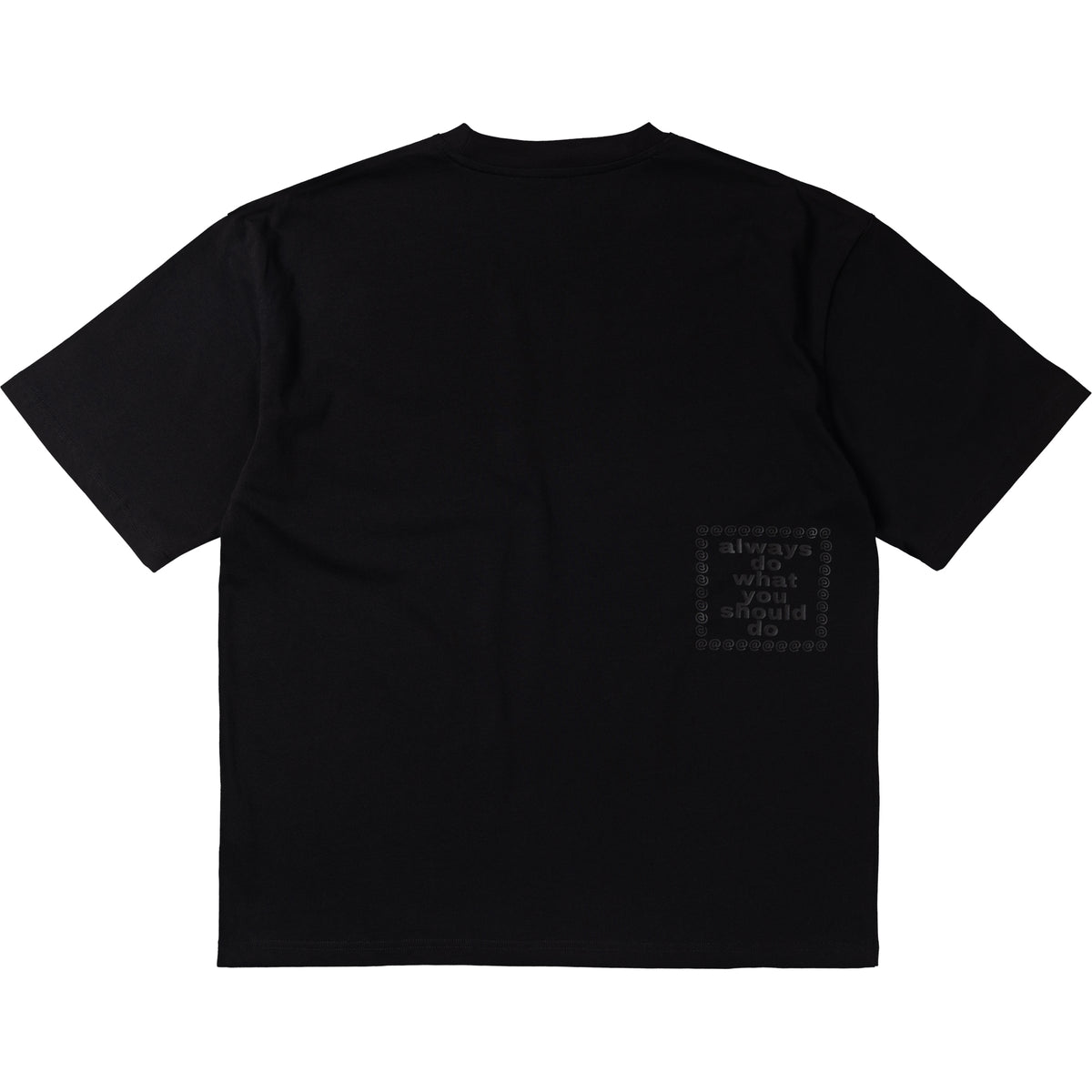 Always Do What You Should Do 3116 Tee Black