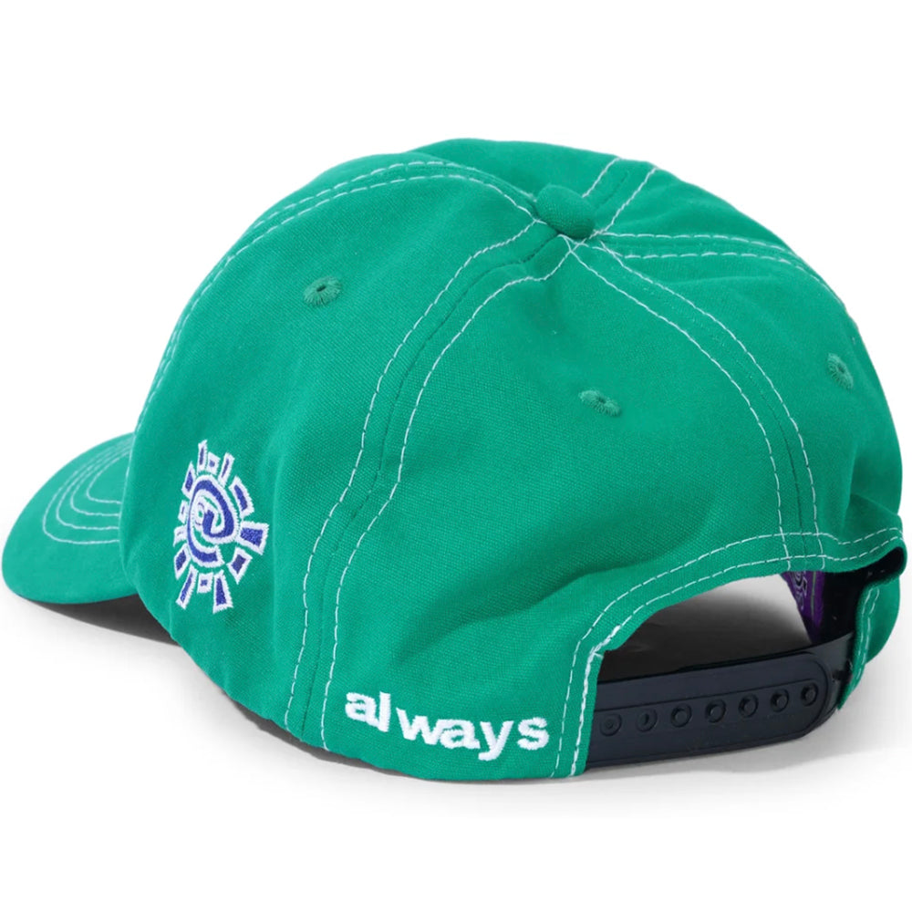 Always Do What You Should Do Canvas Purple Label 5 Panel Cap Green