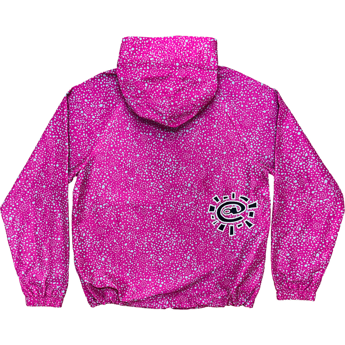 Always Do What You Should Do Dotted Bandemic Jacket Fuchsia