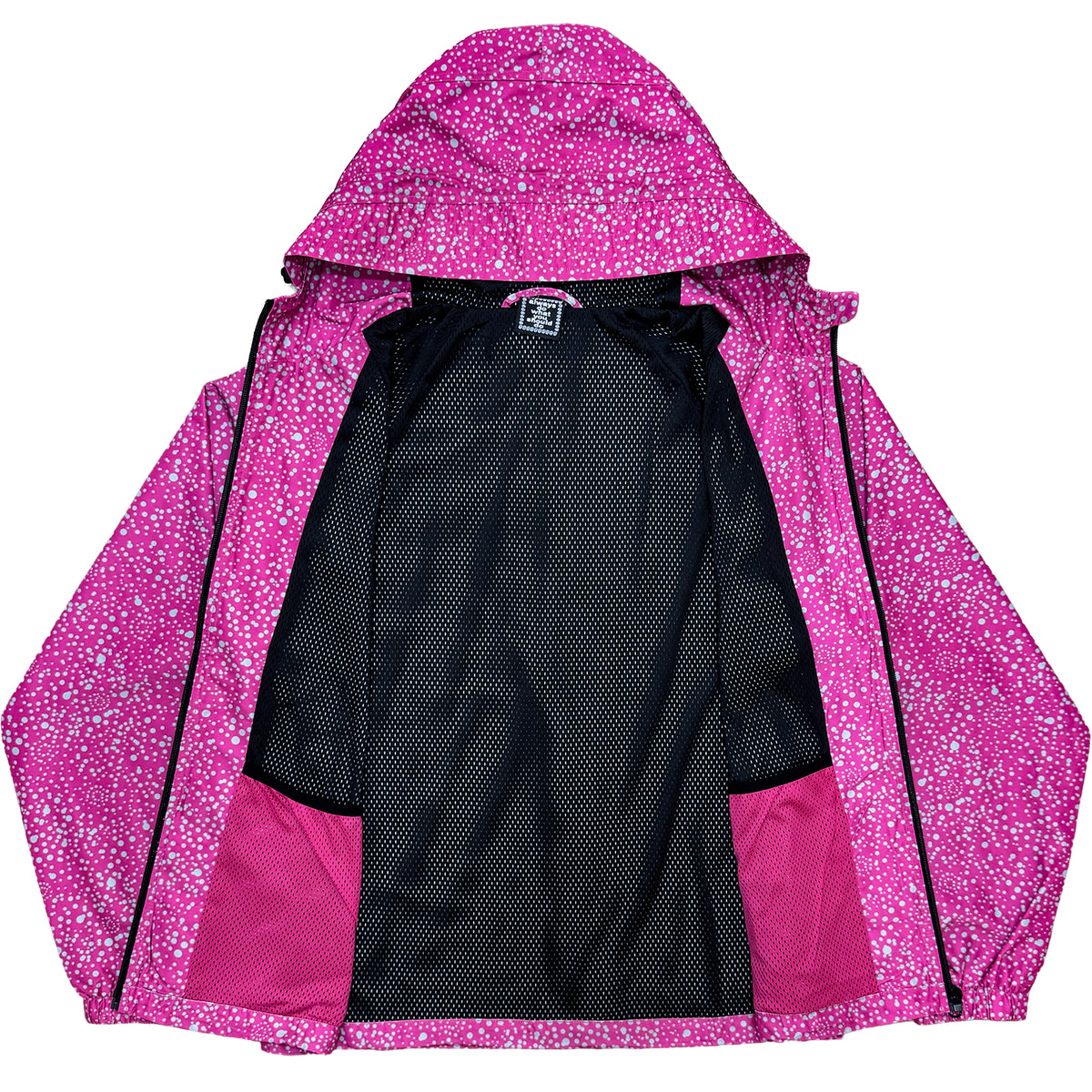 Always Do What You Should Do Dotted Bandemic Jacket Fuchsia