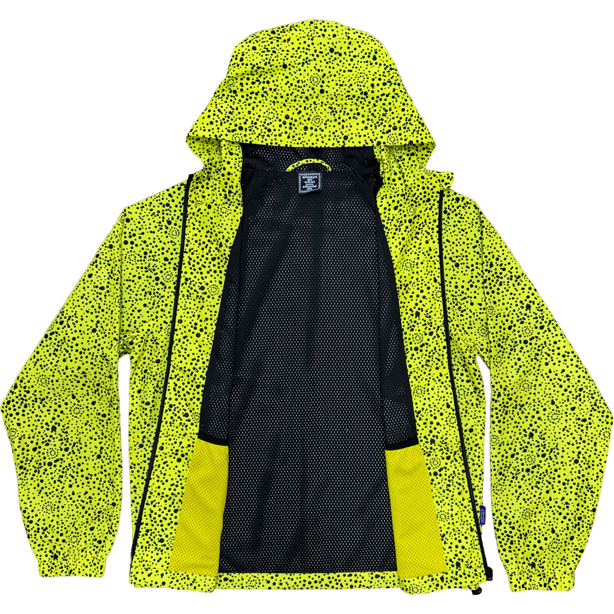 Always Do What You Should Do Dotted Bandemic Jacket Yellow