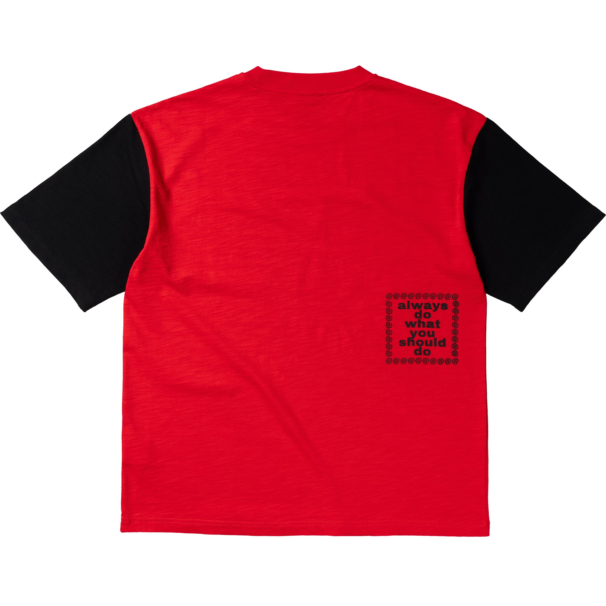 always do what you should do Tシャツ レッド Always Do What You Should Do Human Tee Red/Black | NOTE shop