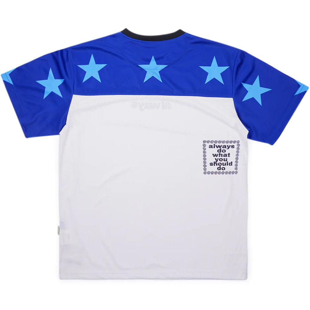 Always Do What You Should Do Micro Mesh Star Football Jersey Blue/Navy