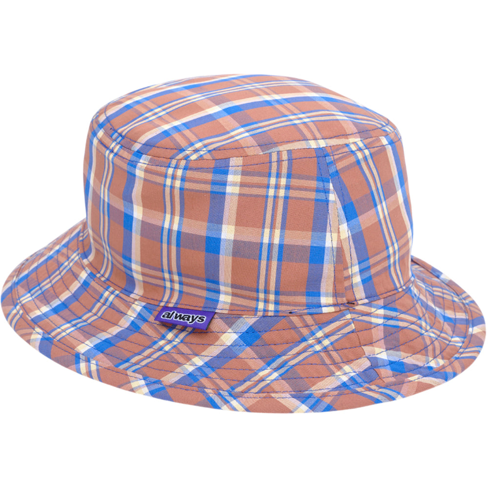 Always Do What You Should Do Reversible Bucket Hat Black Denim/Plaid