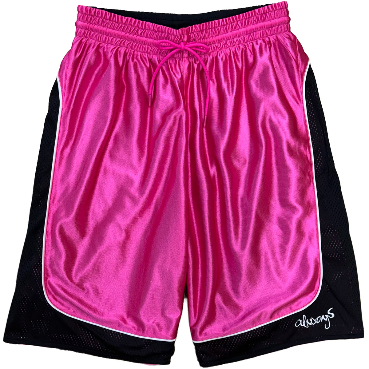Always Do What You Should Do Reversible Court Shorts Black/Fuchsia