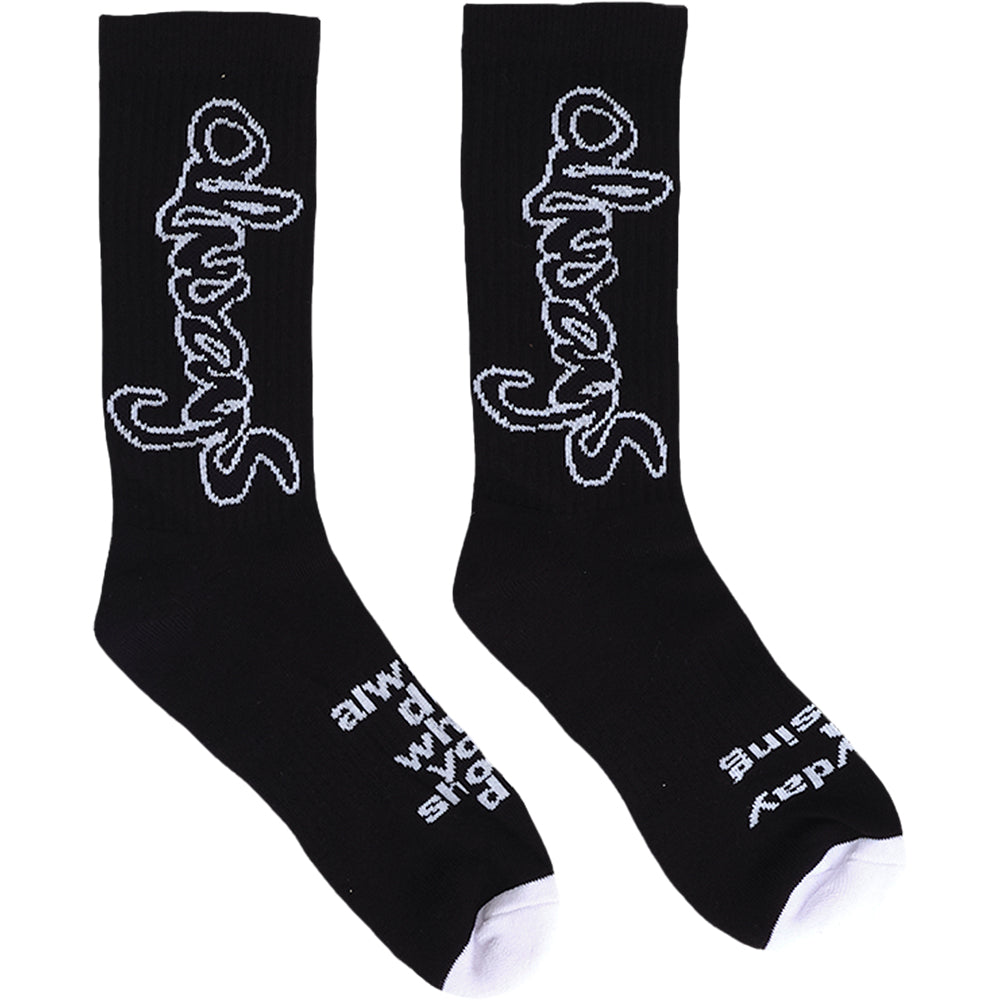 Always Do What You Should Do Snapper Rock Socks Black