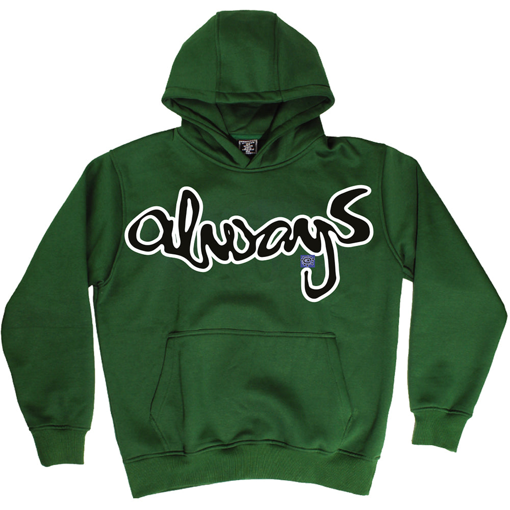 Always Do What You Should Do Snapper Rocks Hoodie Green