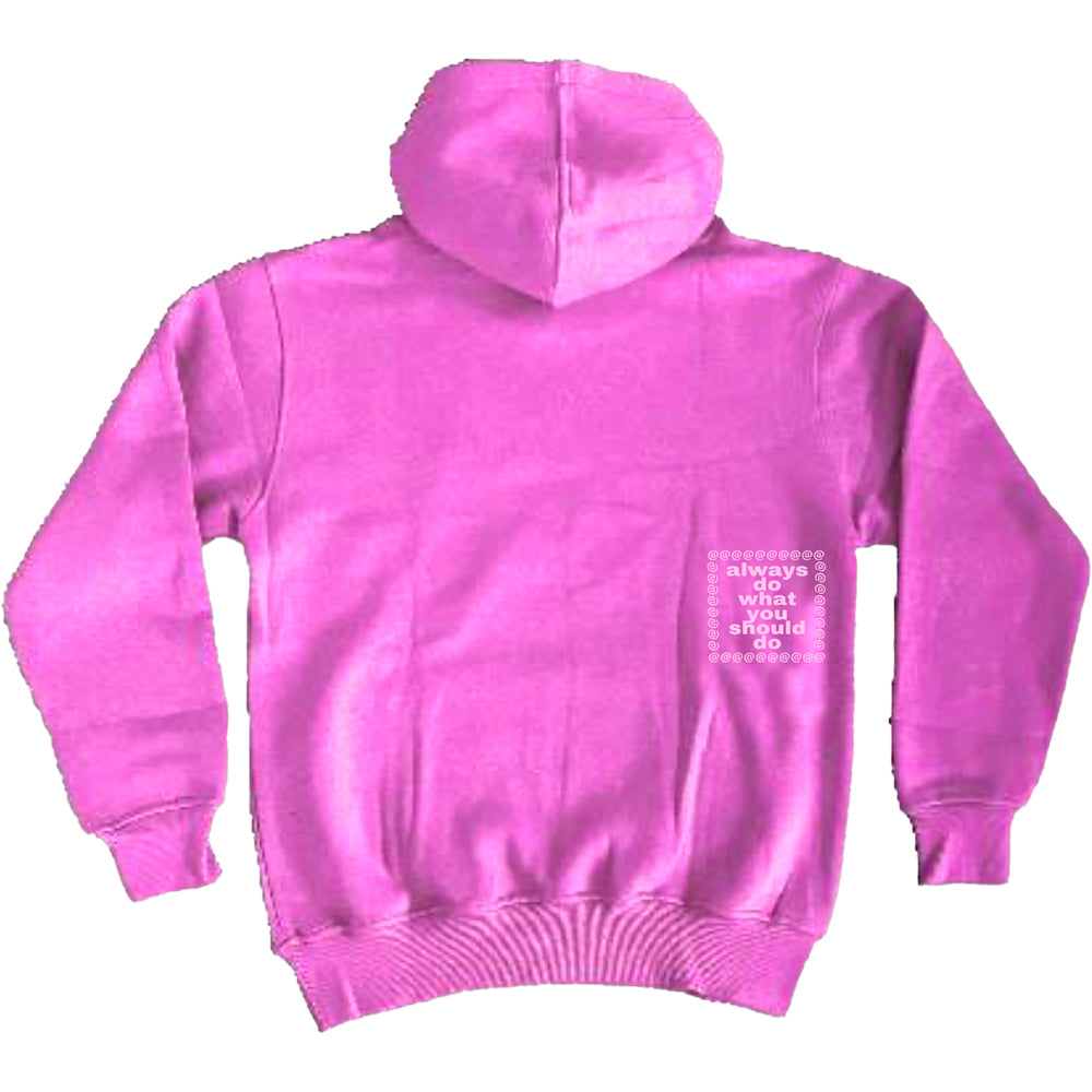 Always Do What You Should Do @sun Hoodie Light Pink