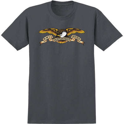 Antihero Eagle Youth T shirt Charcoal/Multi