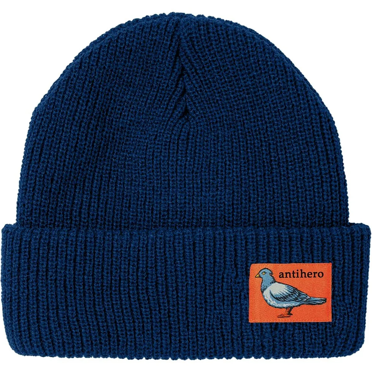 Antihero Lil Pigeon Label Beanie Navy/Orange