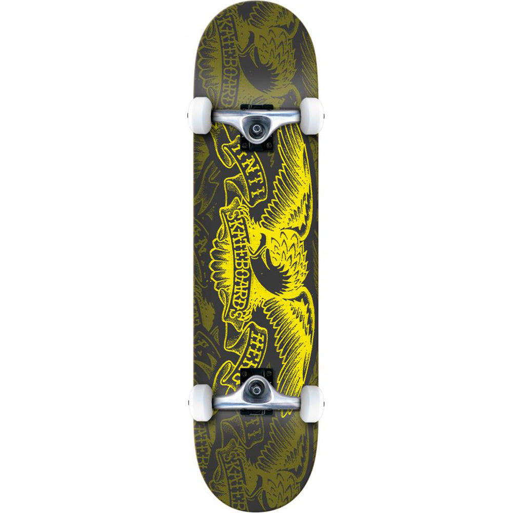 Antihero Repeater Eagle Black/Yellow Complete Skateboard 8"