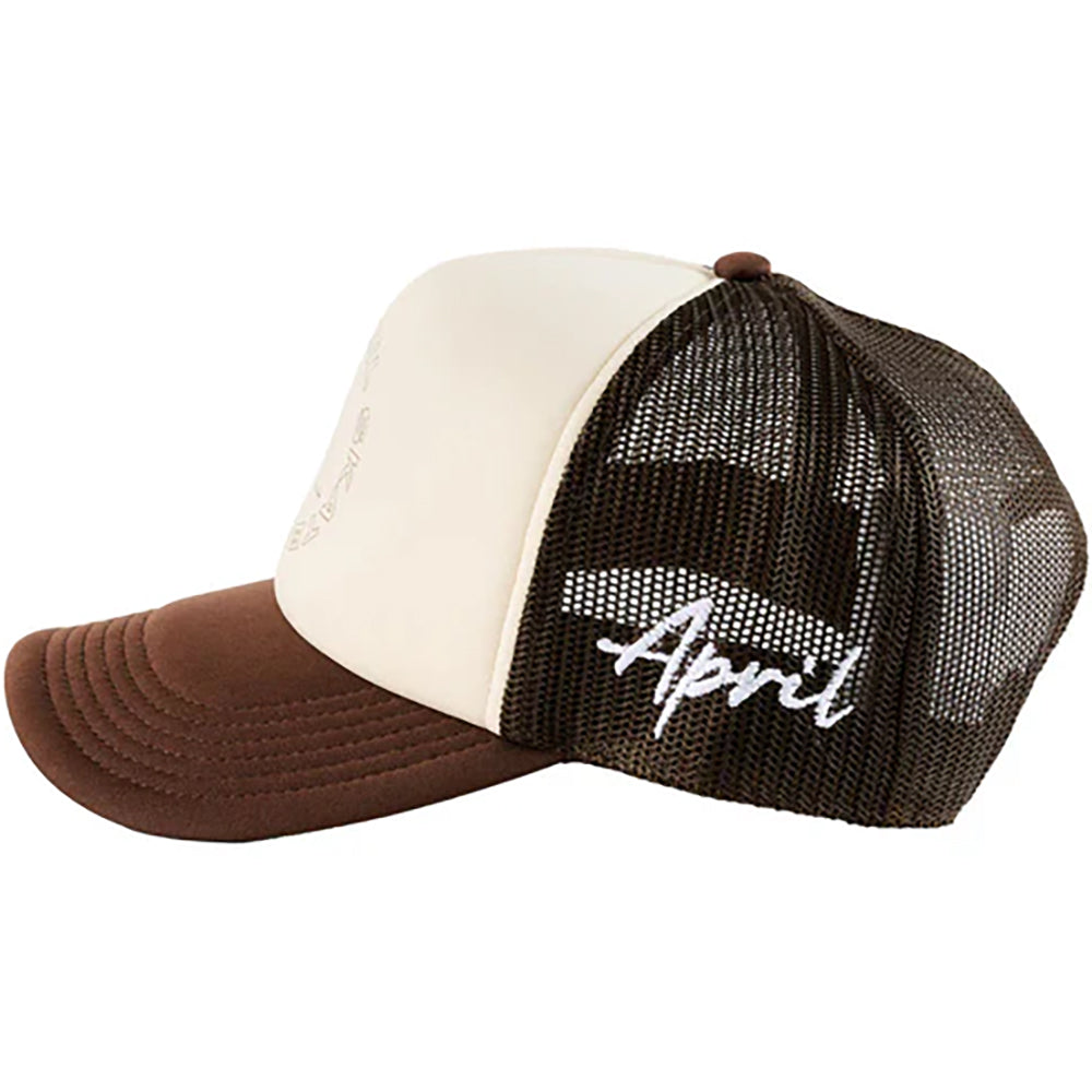 April Full Circle Trucker Cap Brown
