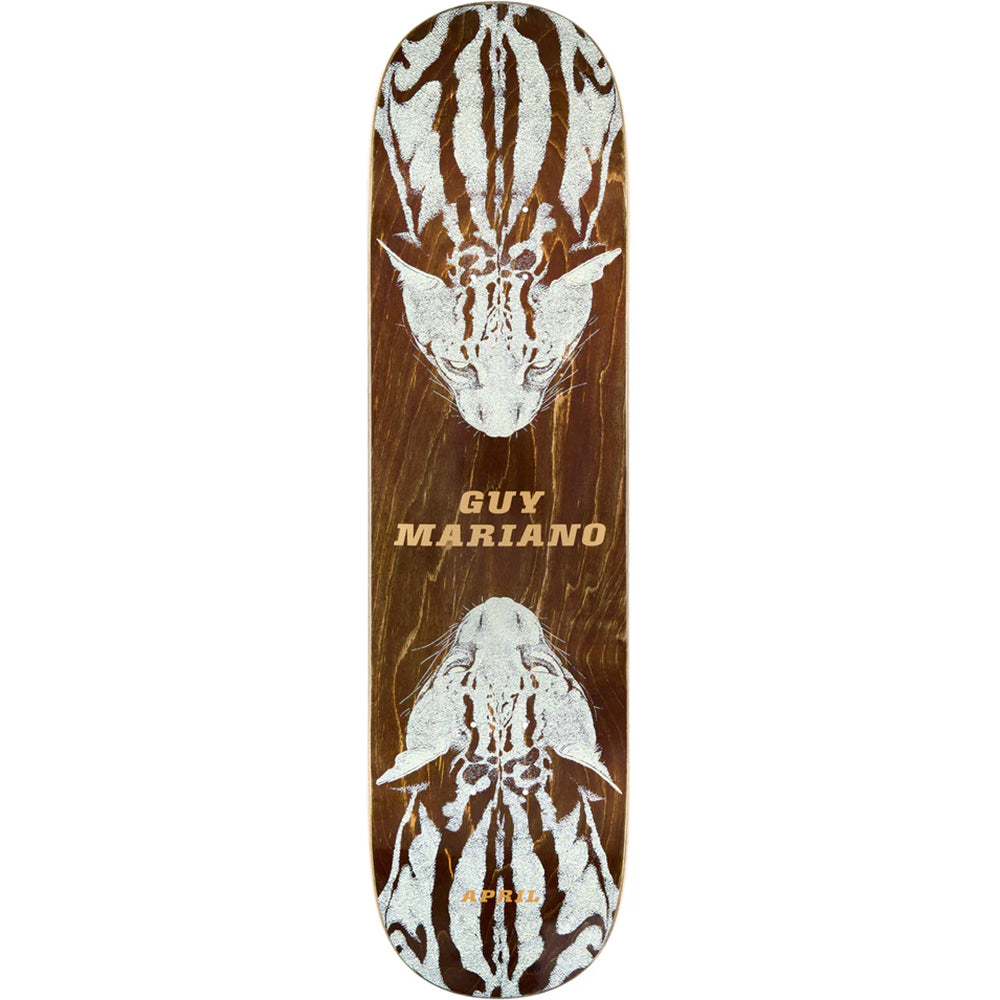 April Guy Mariano Cheetah Twin Skateboard Deck 8.25"