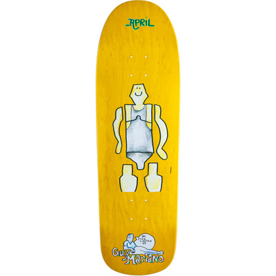 April Guy Mariano by Gonz Yellow Stain Deck 9.6"