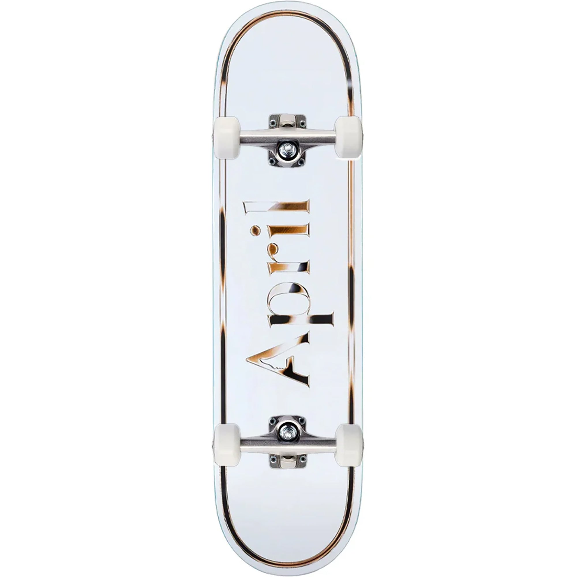 April OG Logo Gold/White Complete Skateboard 8"
