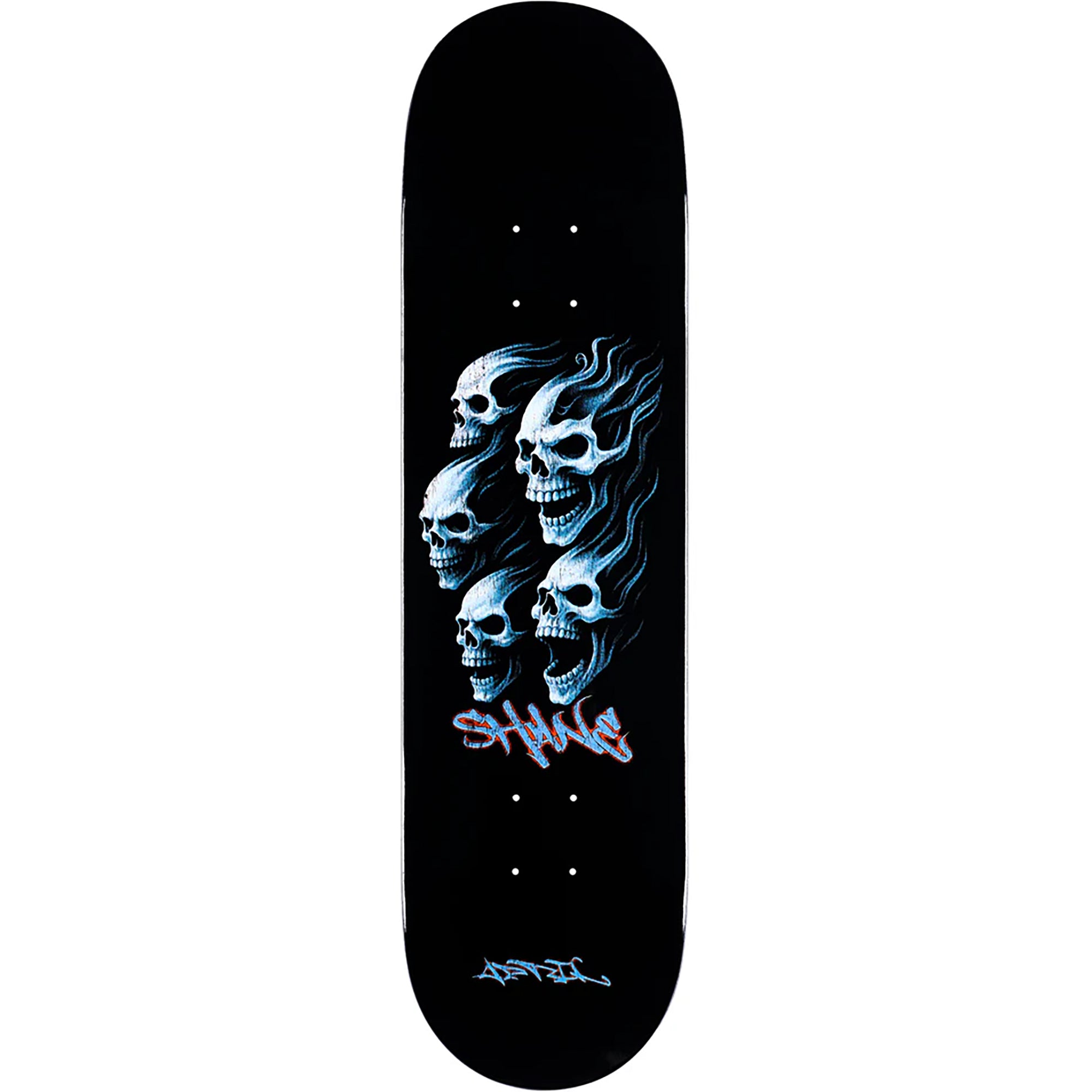 April Shane O'Neill Dead Black Dip Skateboard Deck 8.125"