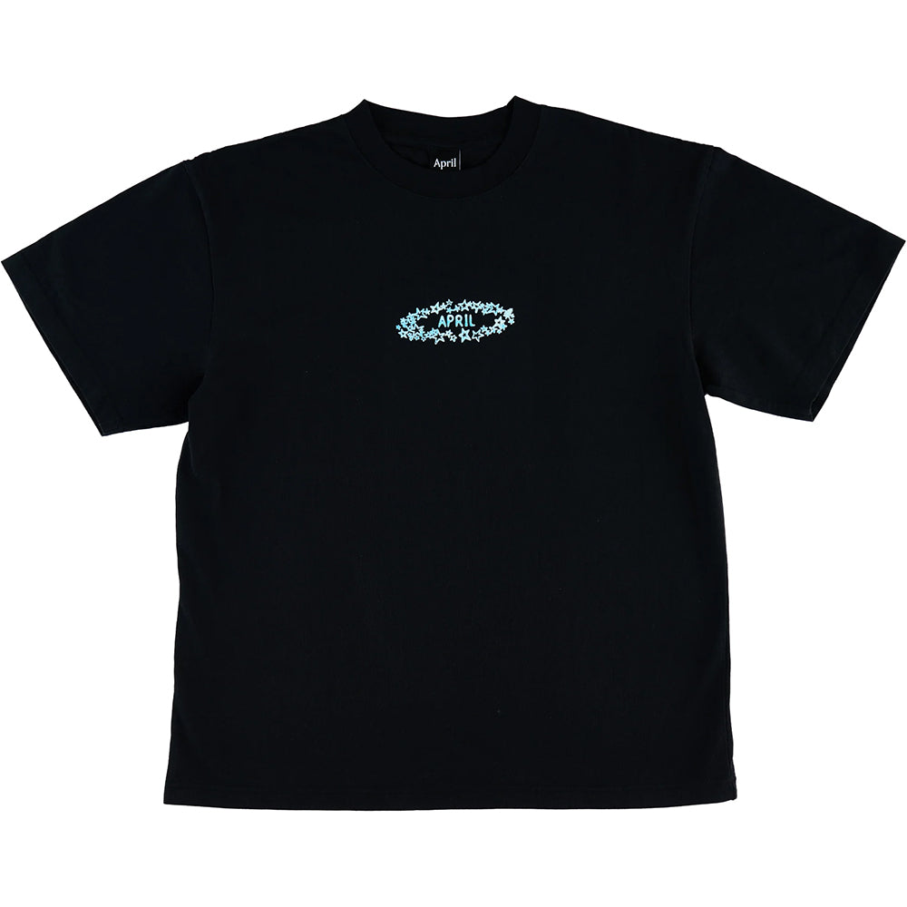 April Stars Tee Black