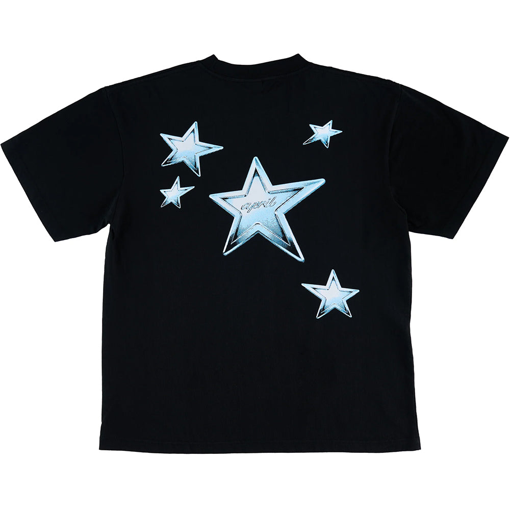 April Stars Tee Black