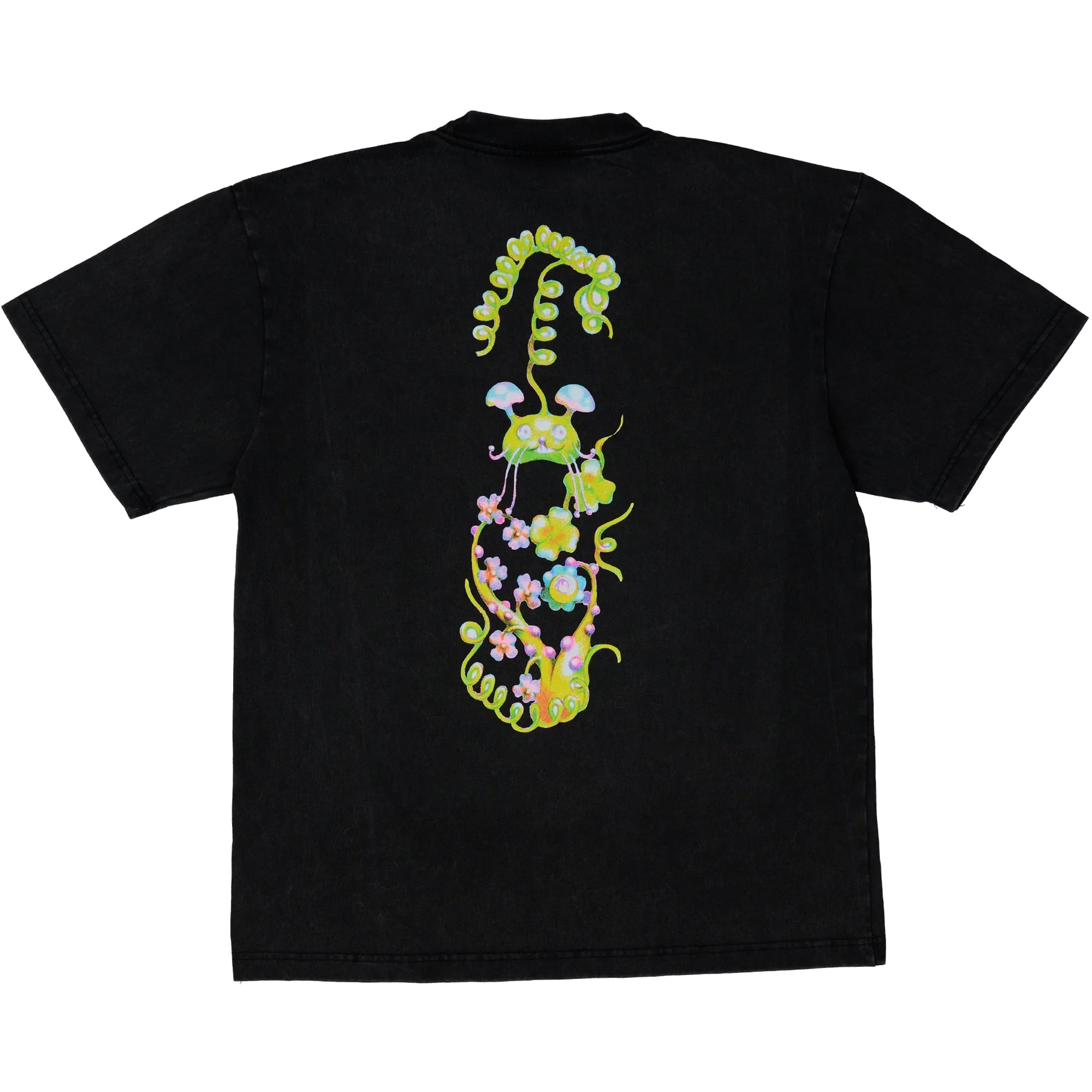 April Mushroom by Ema Gaspar Tee Vintage Black