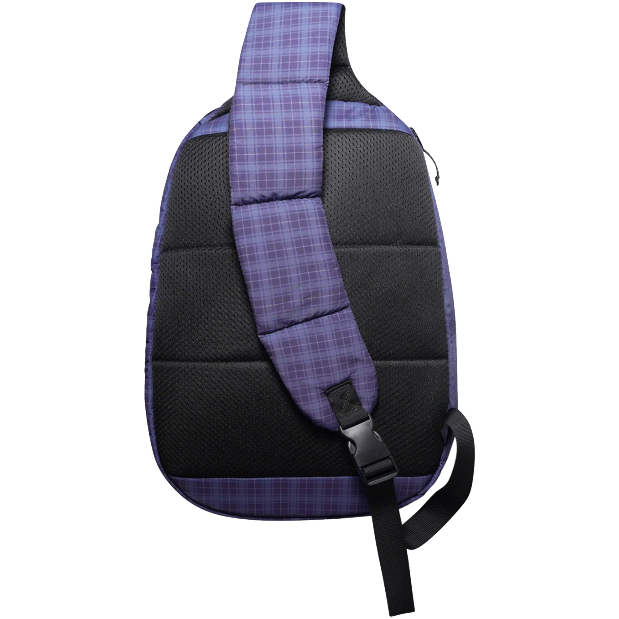 Butter Goods Express Shoulder Bag Navy Plaid