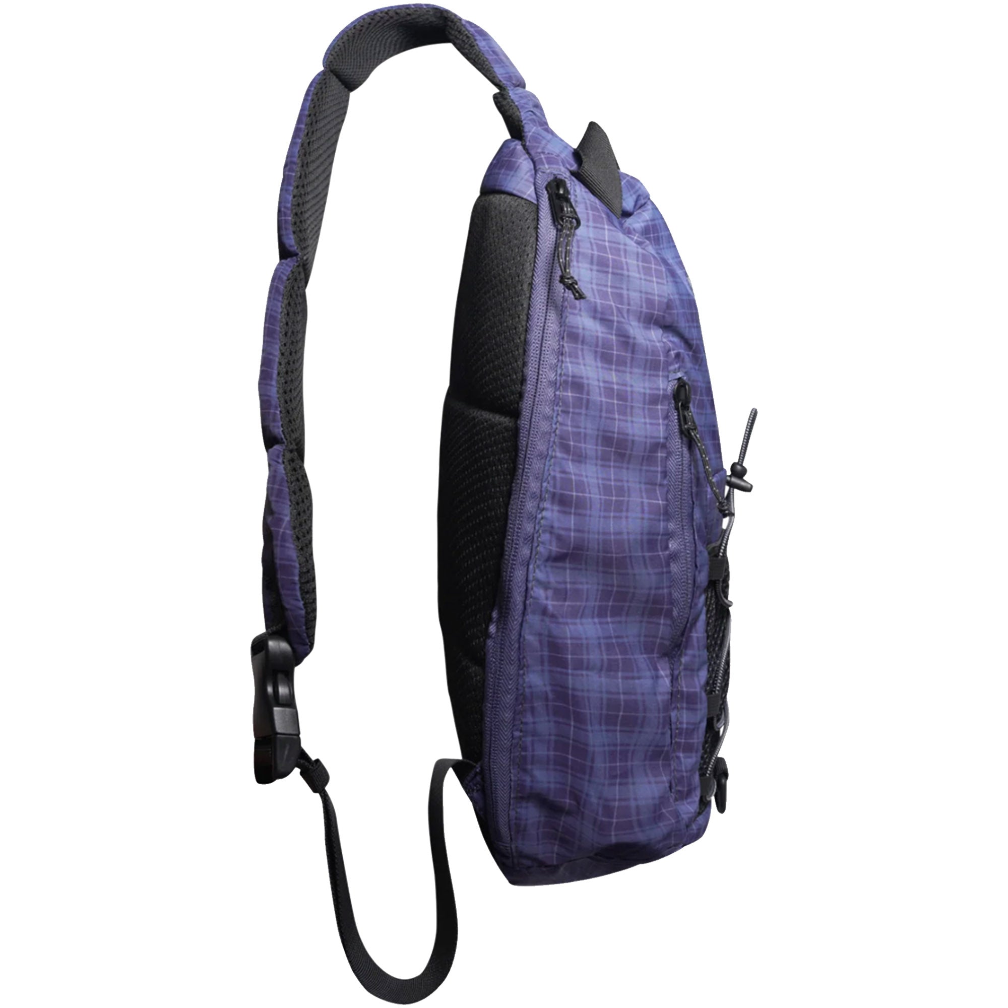 Butter Goods Express Shoulder Bag Navy Plaid