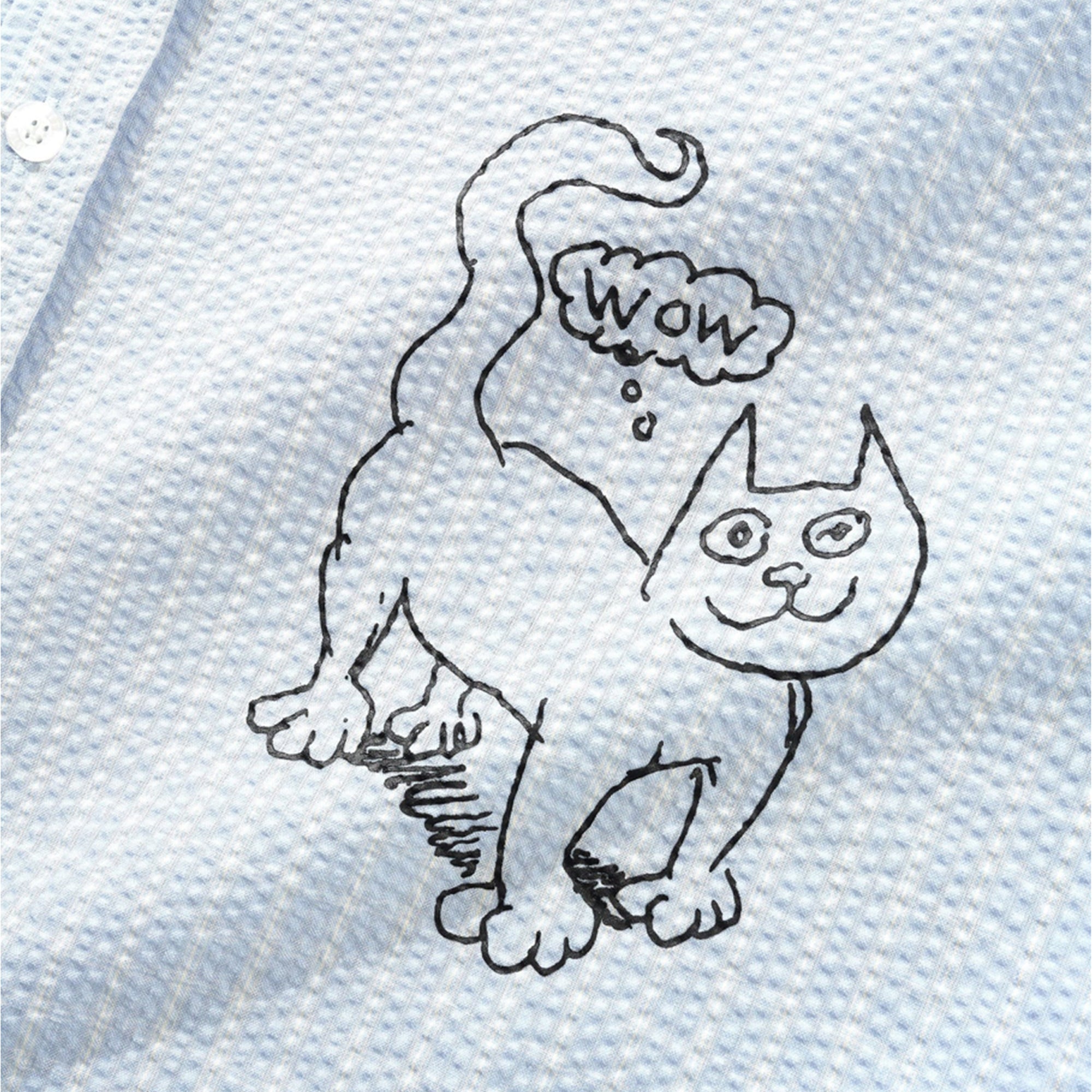 Butter Goods x Daniel Johnston Alive Again Shirt Light Blue