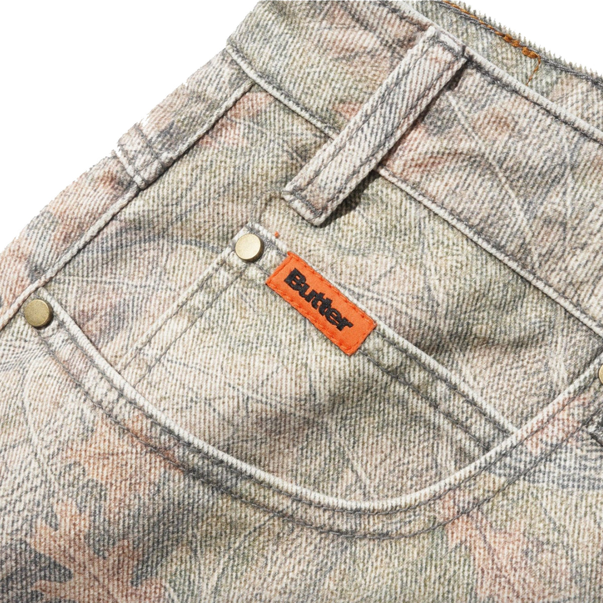 Butter Goods Baggy Denim Jeans Forest Camo