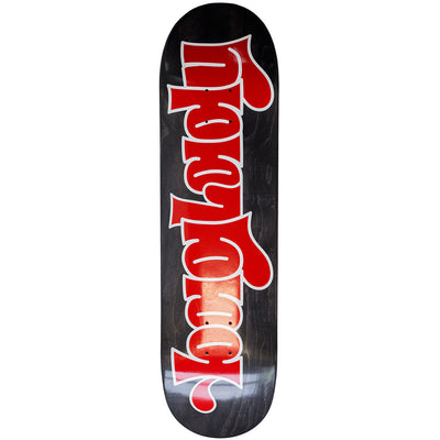 Baglady Black Throw Up Logo Deck 8.125"