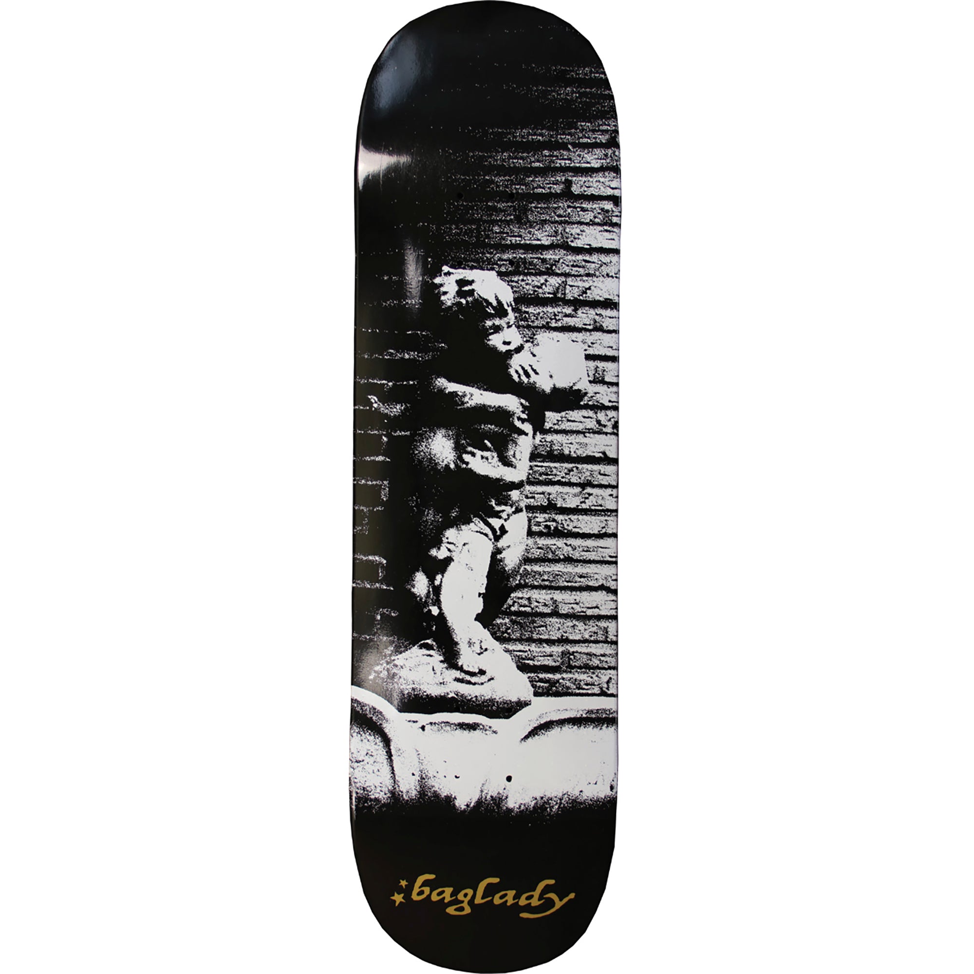 Baglady Cherub Black Dip Deck 8.5"