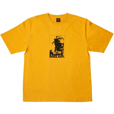 Baglady Gas Mask T Shirt Marigold Orange