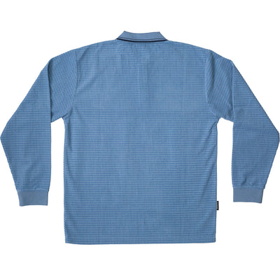 Baglady Thick Corduroy Polo Shirt Blue