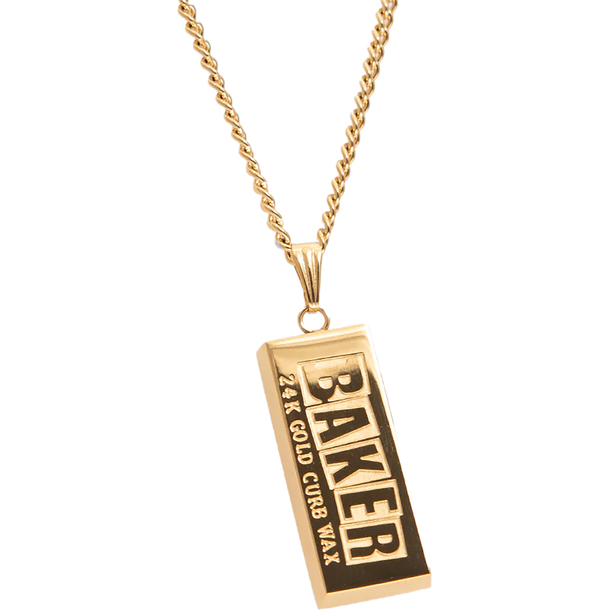 Baker Curb Wax Gold Necklace